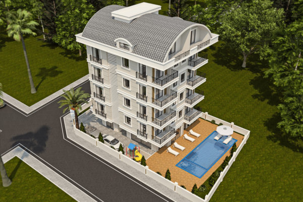 New 1+1 2+1 Apartments in Demirtaş