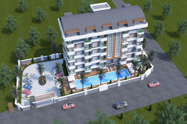1+1 3+1 New Apartments in Gazipaşa